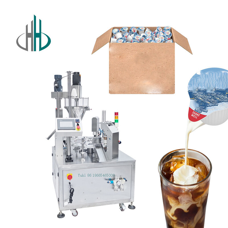 Coffee Mate Coffee Creamer Filling và Cup Nealing Machine