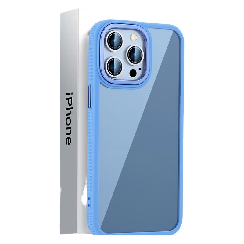 For iPhone 16 Case Matte TPU With Clear PC Hard Shockproof Back Cover Mobile Phone Case for iPhone 16 Pro Max