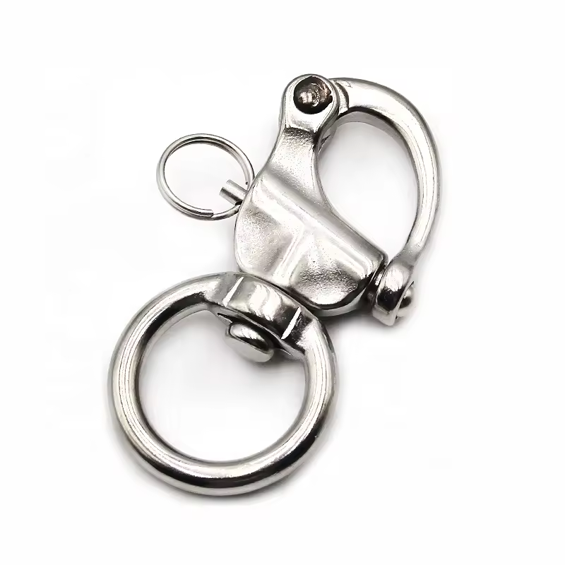 Stainless Steel Quick Release Shackle Eye Jaw Swivel