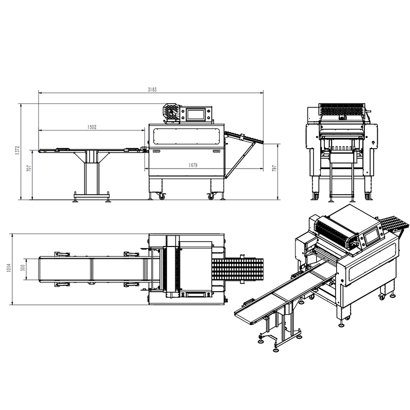 Automatisch; Fleisch; Huhn; Verpackungsmaschine; frischer Film;