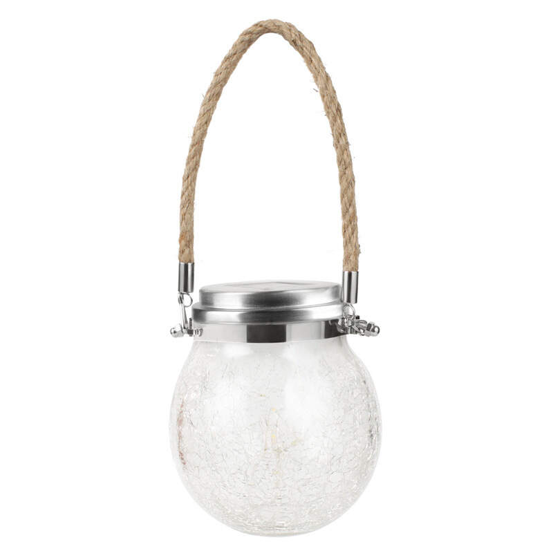 Solar Lantern Crackle Glass Ball