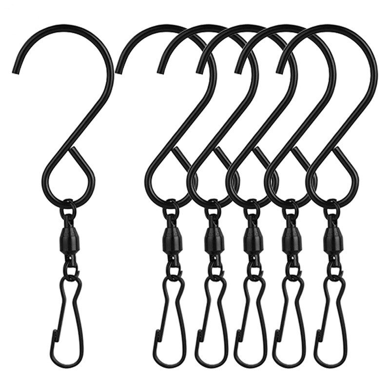 Swivel S Hooks for Indoor Outdoor Organization Spinning Hanger