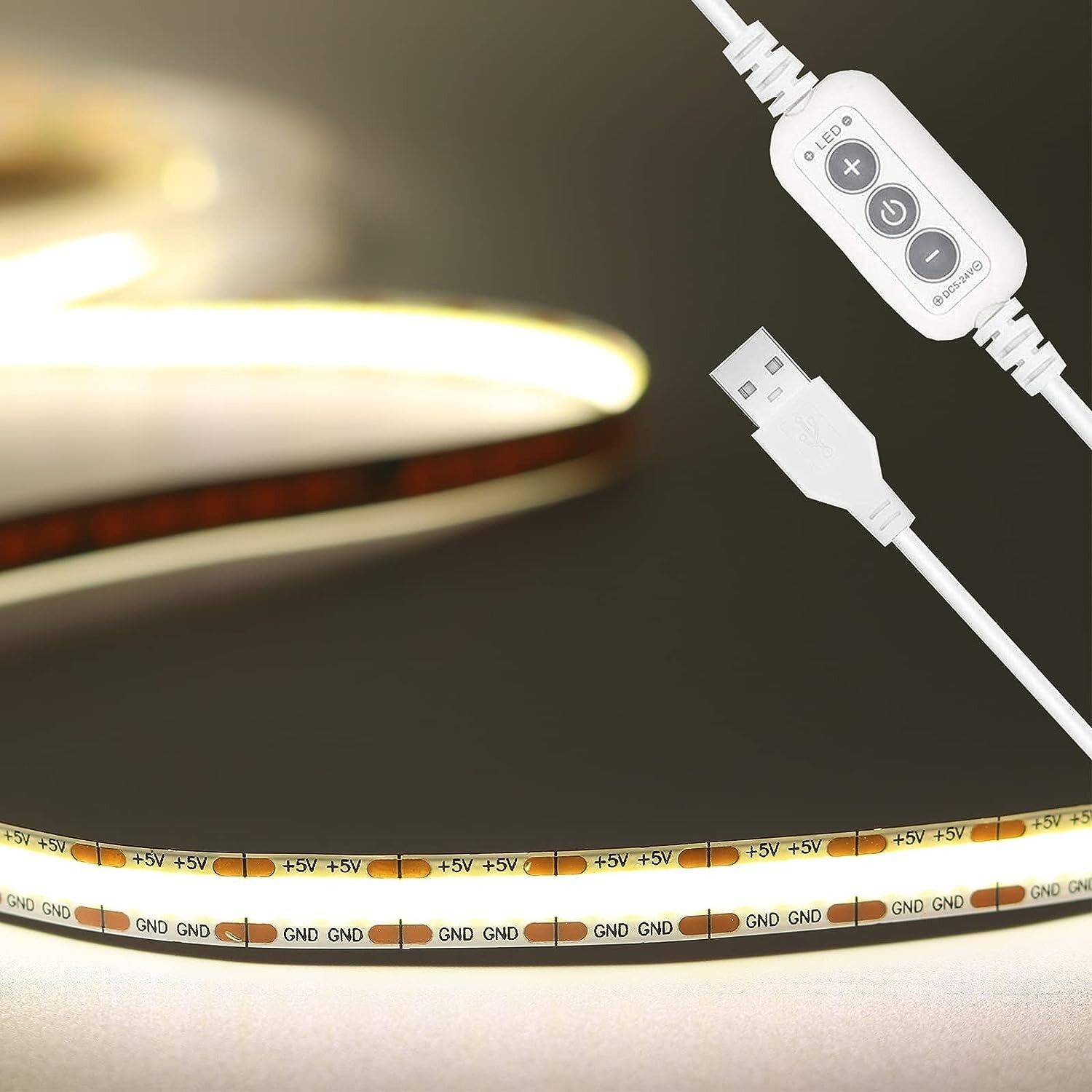 5V 300LEDS/M Cob Strip Light