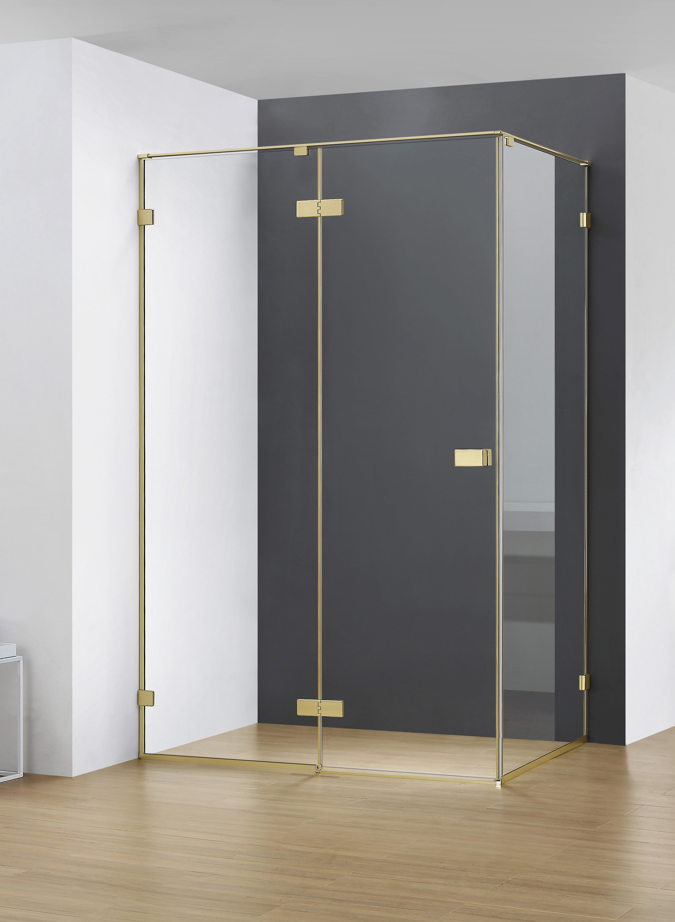 Glass hinge series shower door