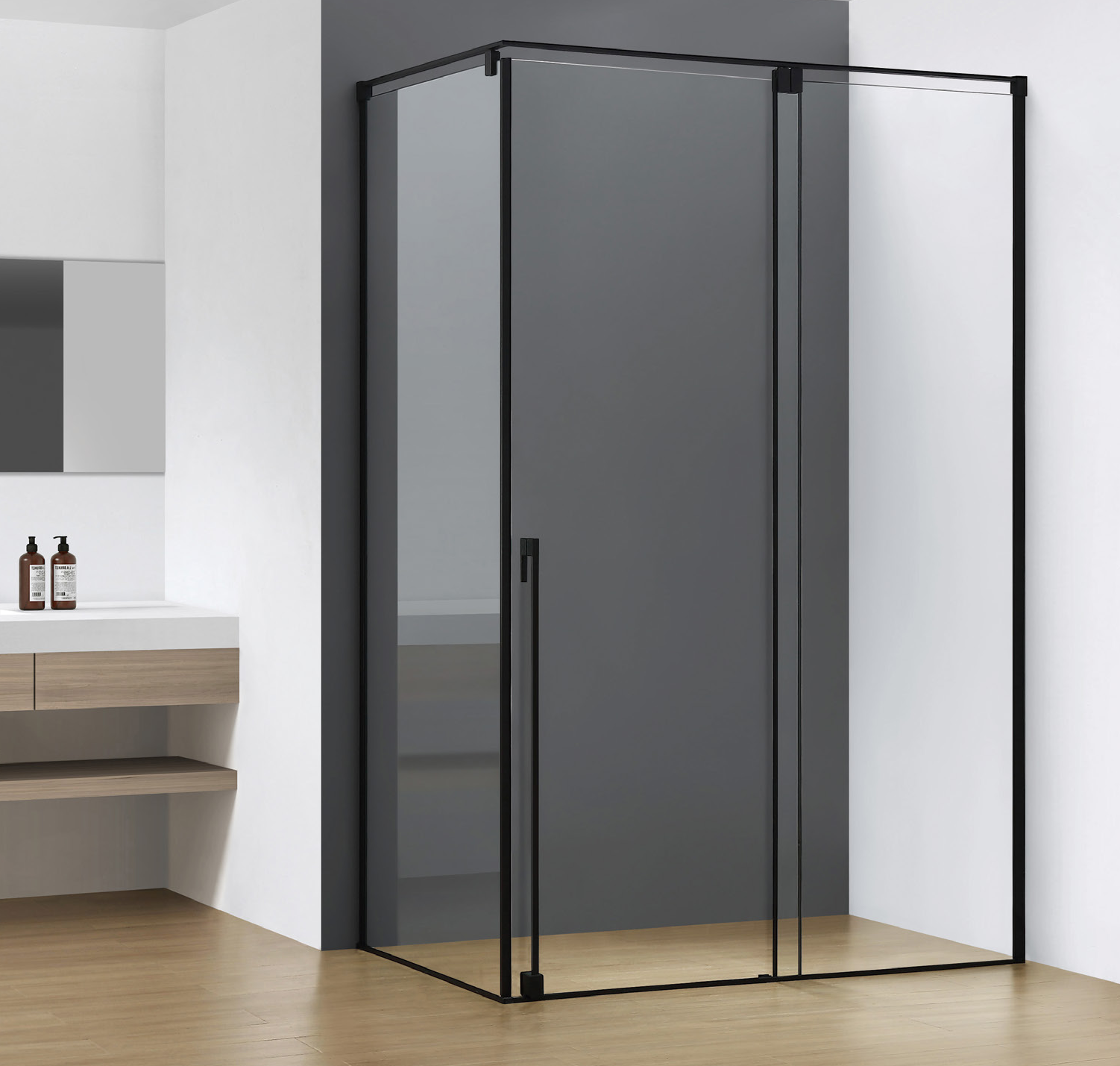 Single sliding door simple shower door