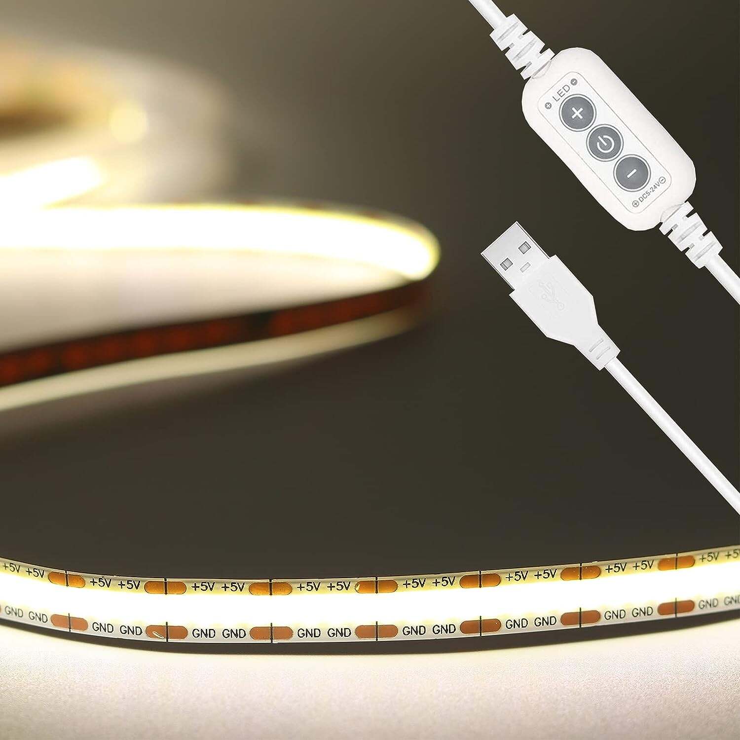 5V 300leds/m COB  Strip Light