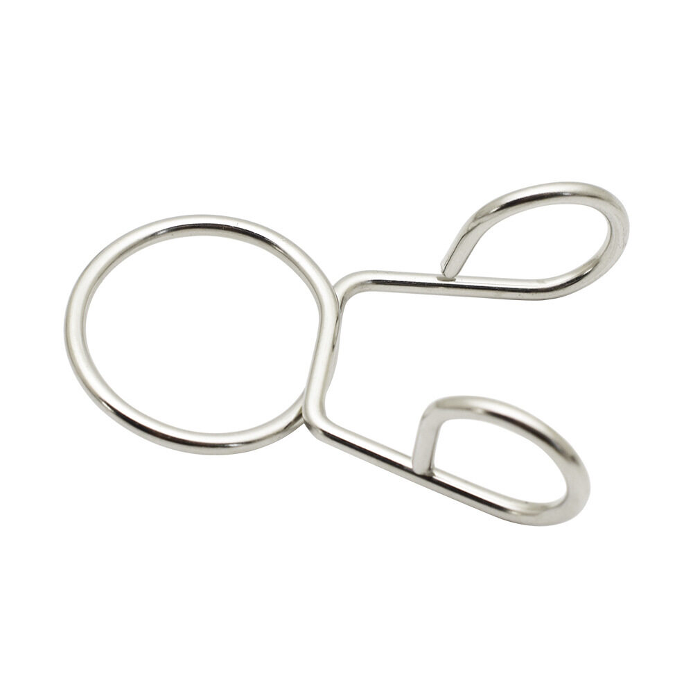 Stainless steel windproof hook hanger windproof ring outdoor balcony clothes rack round tube fixed buckle anti-slip anti-drop cl