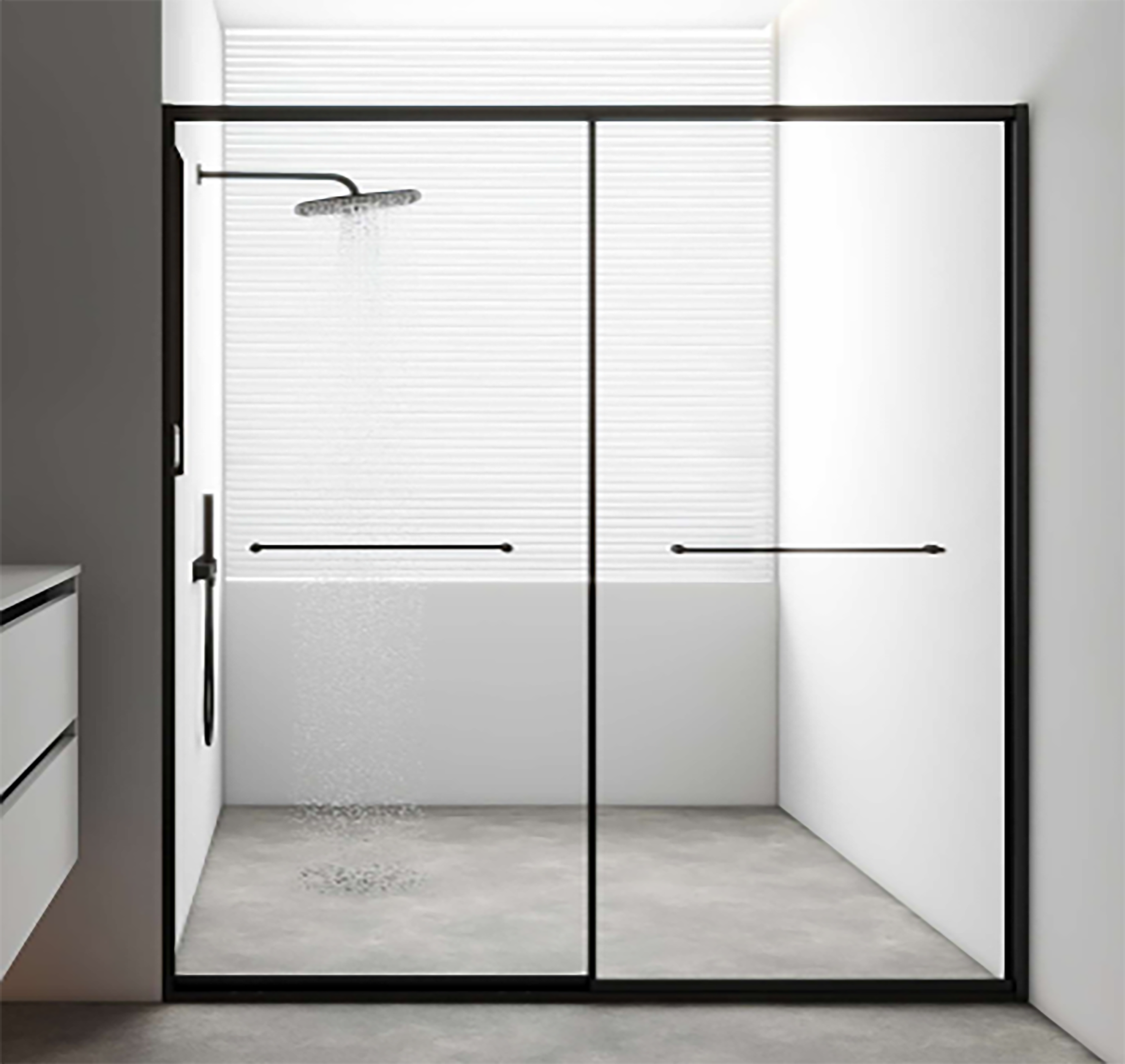 Simple shower door