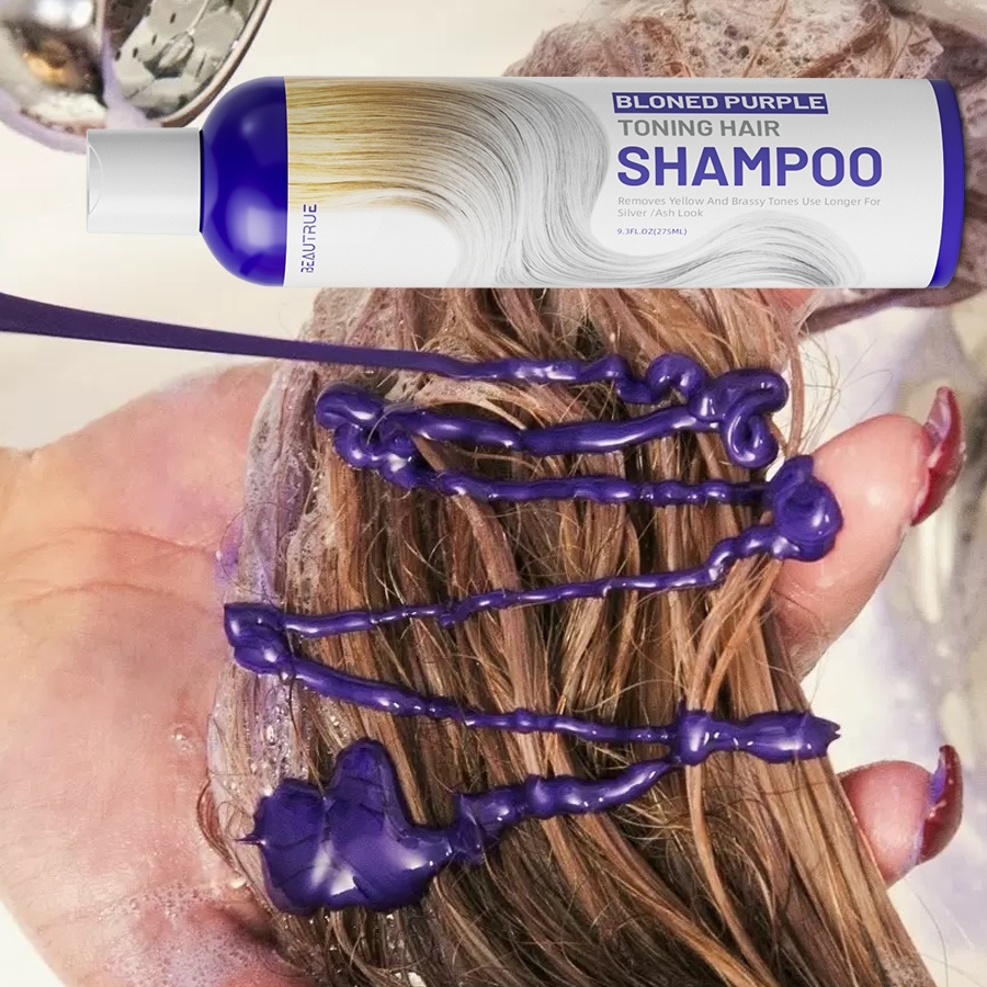 Neutralize Brassy Tones with Purple Shampoo: Essential Care for Blonde and Silver Hair