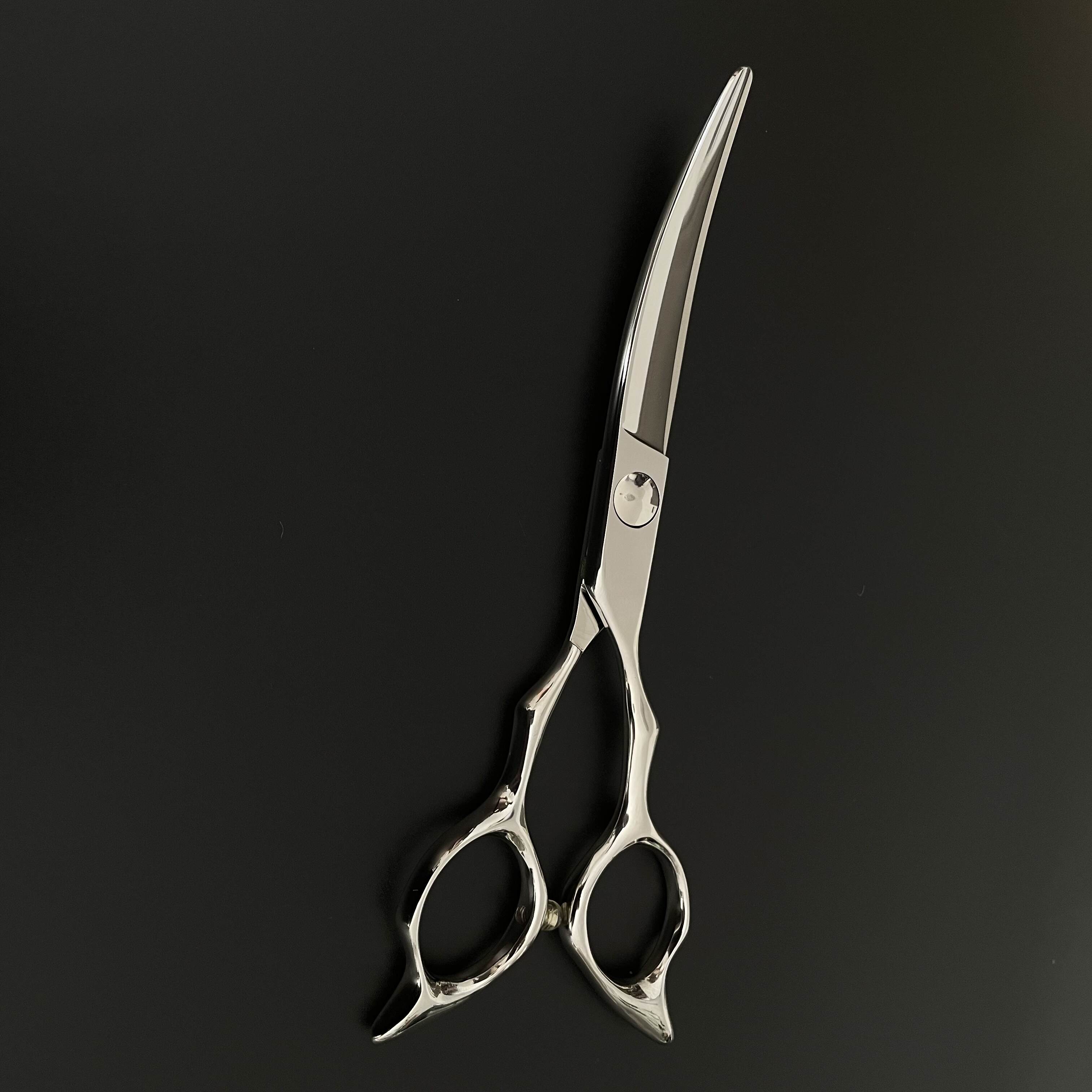 CNC 6inch curve hair scissors