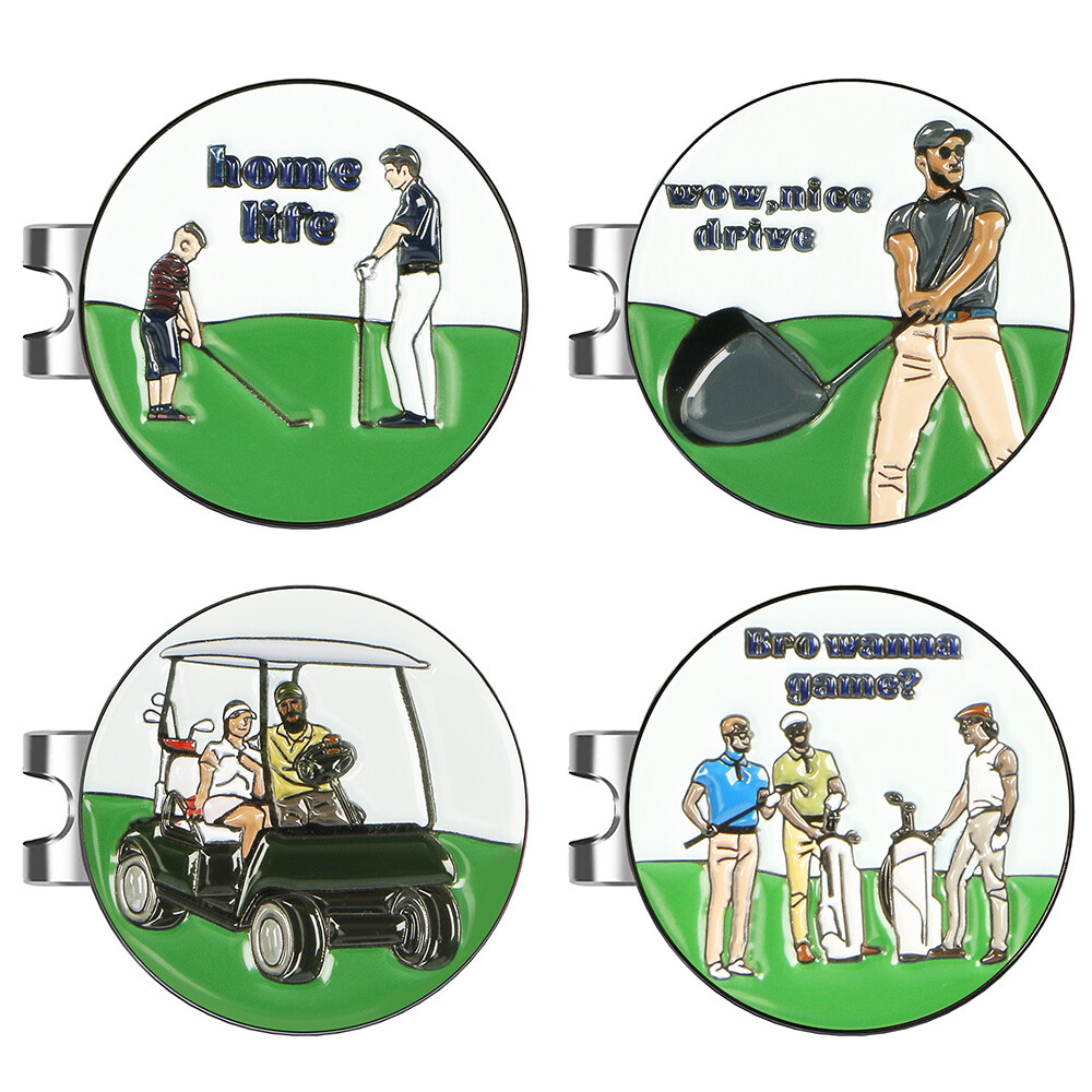 Golf Ball Marker dengan Level Golf Accessories Golf Menempatkan Alat Pelatihan Golf Bukembu Green Baci