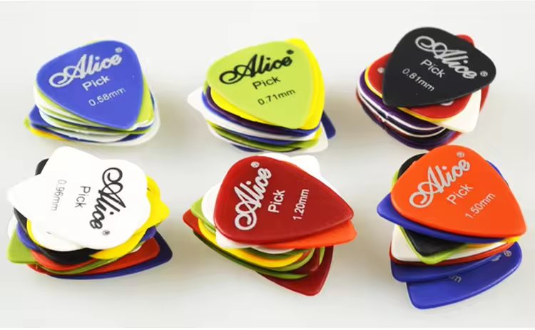 Picks de guitarra plásticos personalizados, picaretas de guitarra clássica acústica, Pletrums de guitarra personalizados