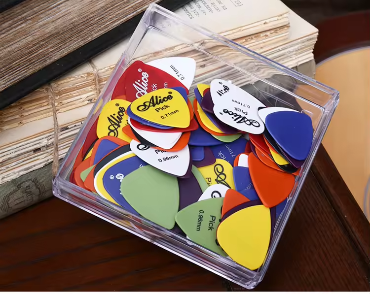 Picks de guitarra plásticos personalizados, picaretas de guitarra clássica acústica, Pletrums de guitarra personalizados