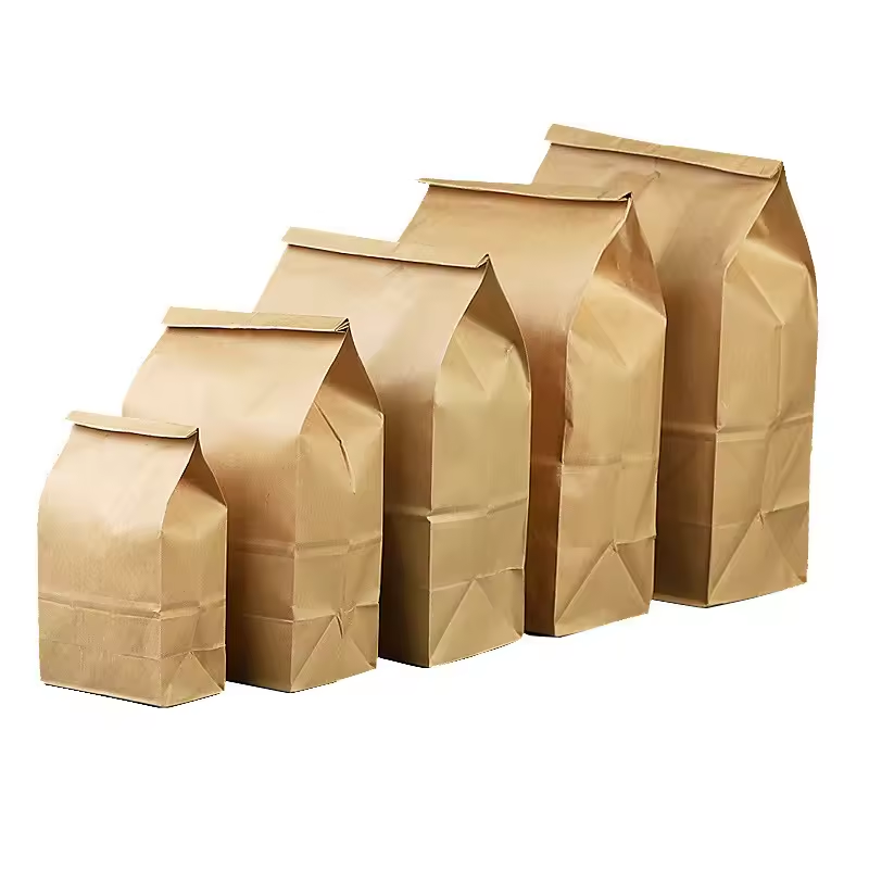 Kraft Paper Bakery Groceries Bags Packaging