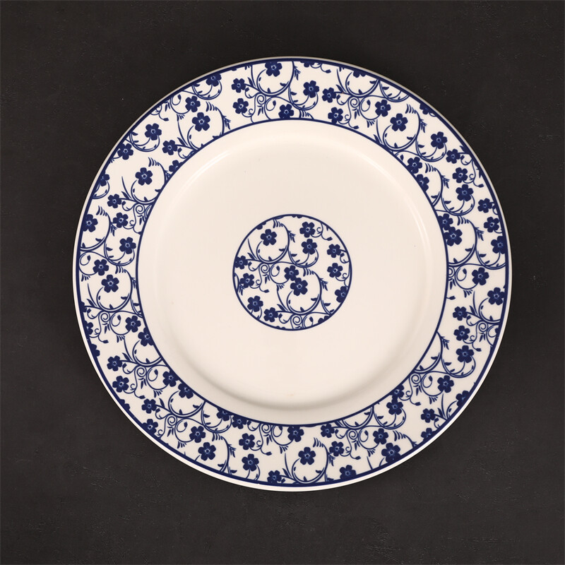 blue and white china dinnerware, fine china plate set, tableware design