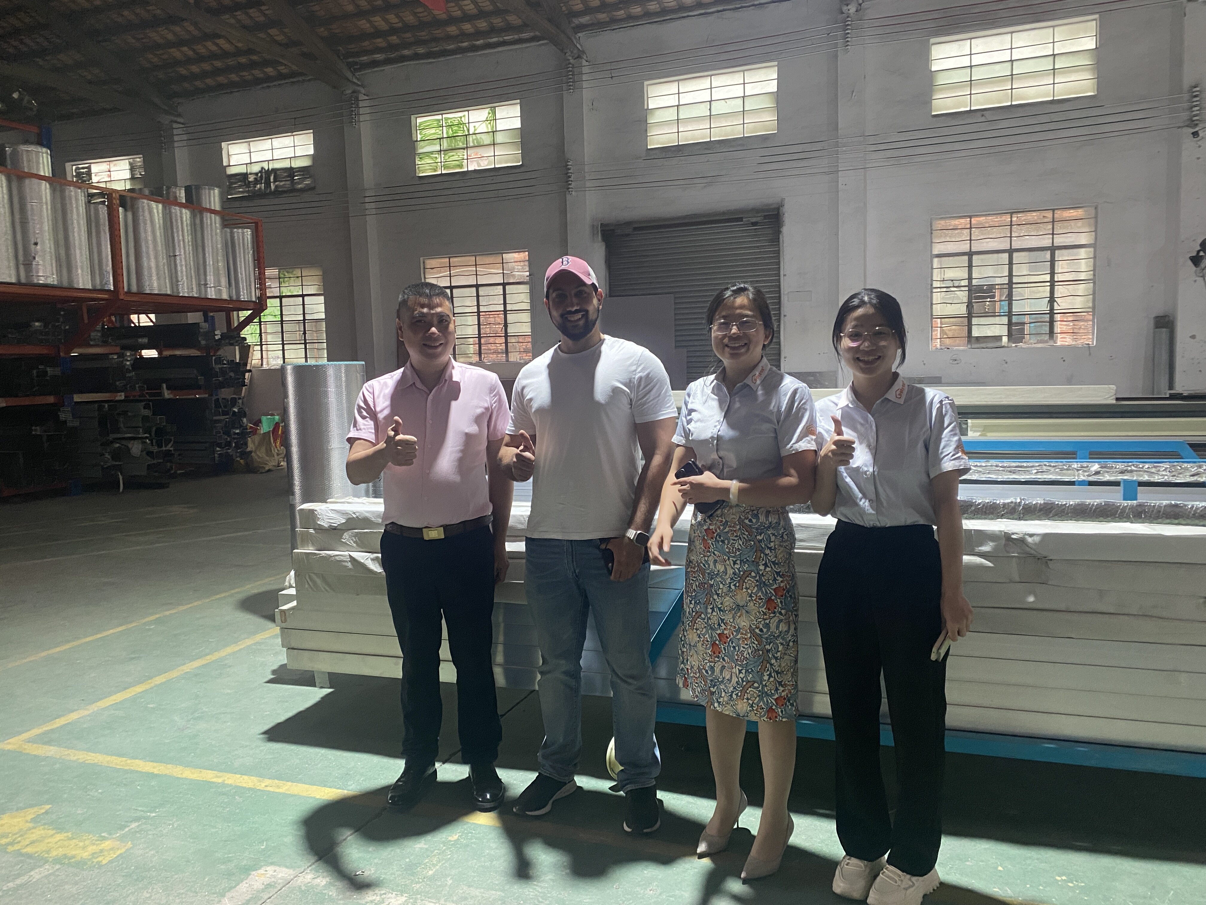 Welcoming Clients to Our Aluminum Alloy Gate & Fence Manufacturing Department