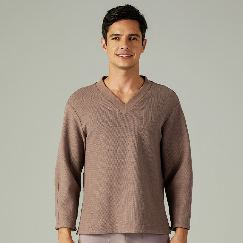 Men V-neck Sweatshirt