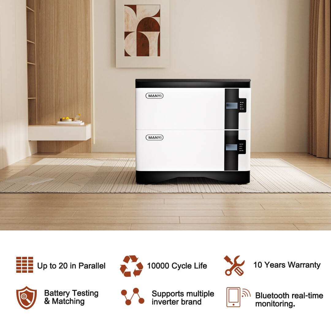 Manyi EU Stock 15kw Solar System 48V 51.2V LiFePo4 Battery Pack 280Ah 290Ah 300Ah with BMS and Active Balancer