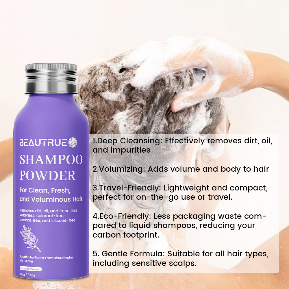 Shampoo Powder;shampoo;Dry Shampoo;powder to foam shampoo;hair wash;hair care powder