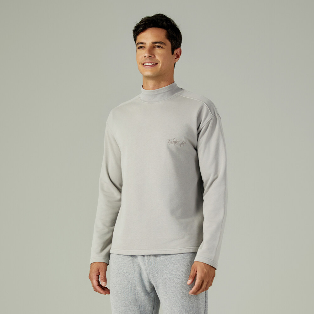 Men's Mock Neck Long Sleeve