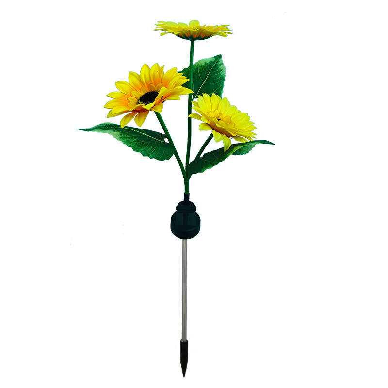 Solar Decorative Lights-Artificial Sunflower 3 head