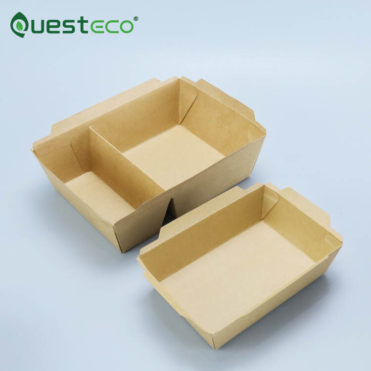 Takeaway Lunch Box Sushi Paper Thick Kraft Paper Takeaway Lunch Box Pe Coated Paper Lunch Box