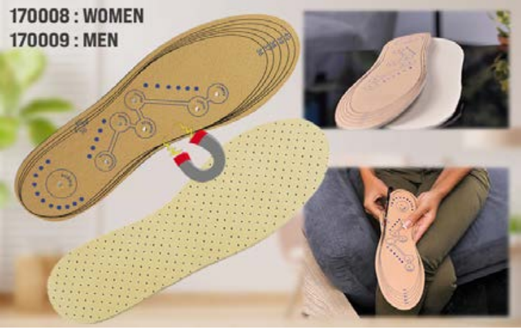 Magnetic reflexology insoles (women)