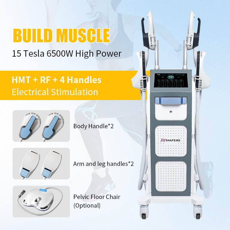 Calime Factory 4 handles or 5 handles pelvic chair body slim fat loss hip lifting muscle increase ems sculpting machine