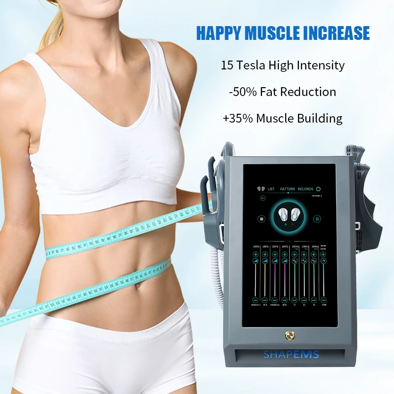 Factory sale Portable 4 or 5 handles with rf emslim optional pelvic floor muscle stimulate fat reduce emsculpt machine