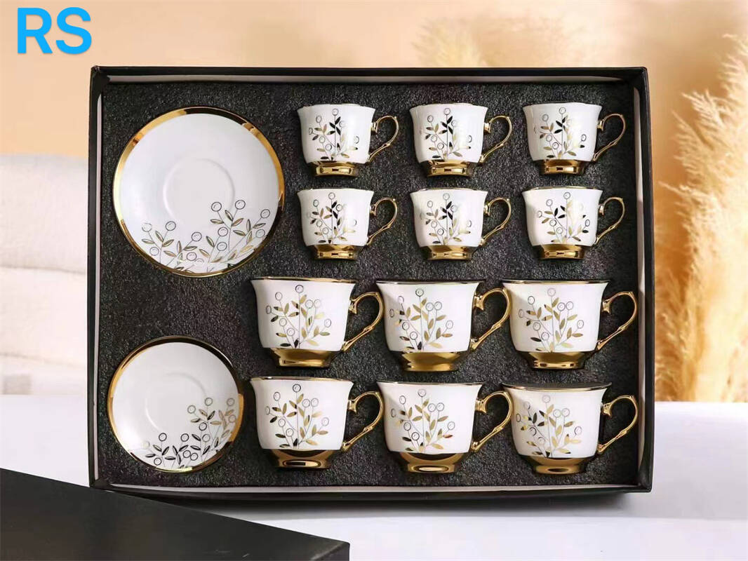 Factory Direct Golden Tea Cup Set Of 12 Price