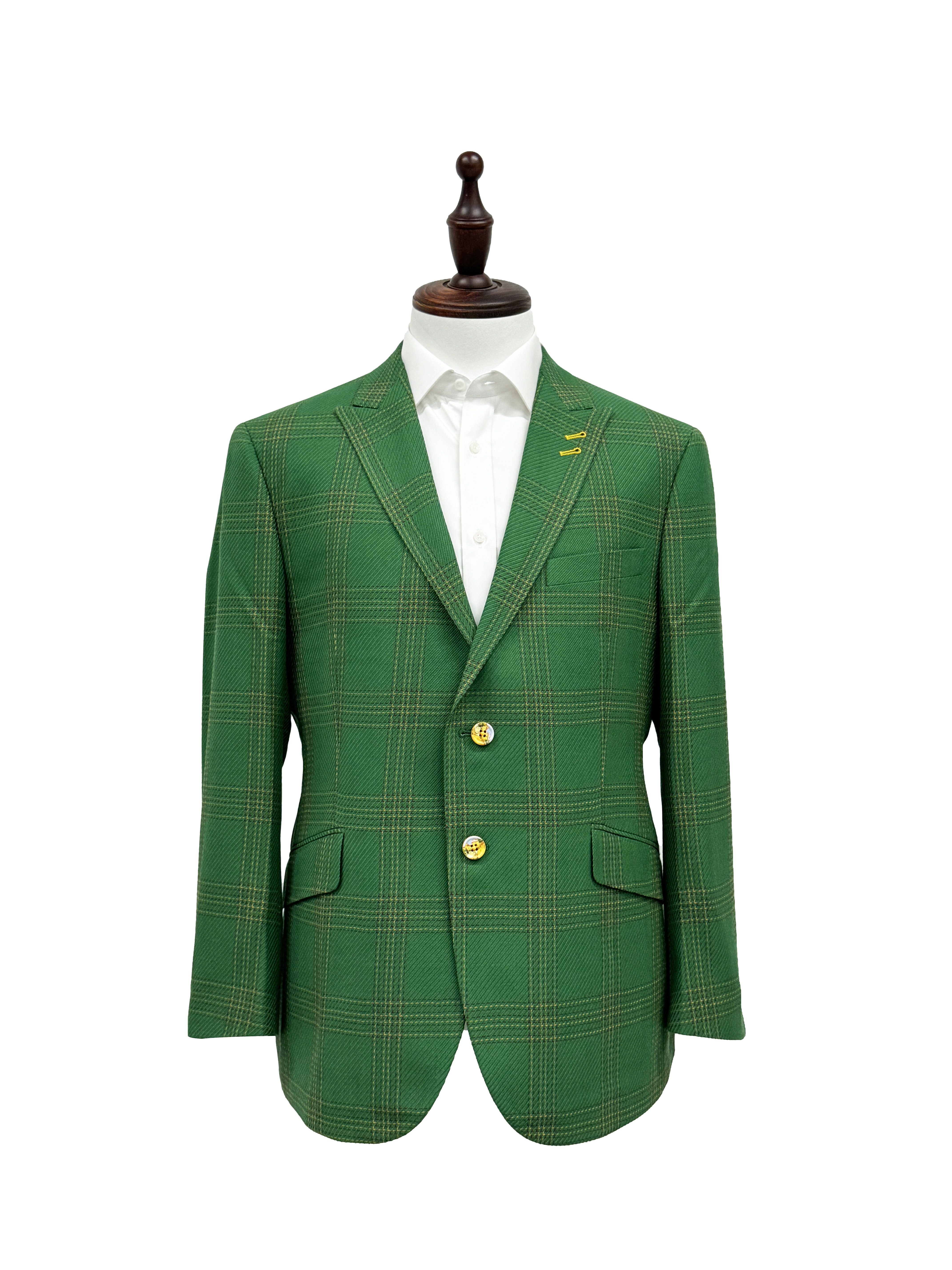 Green checked suit