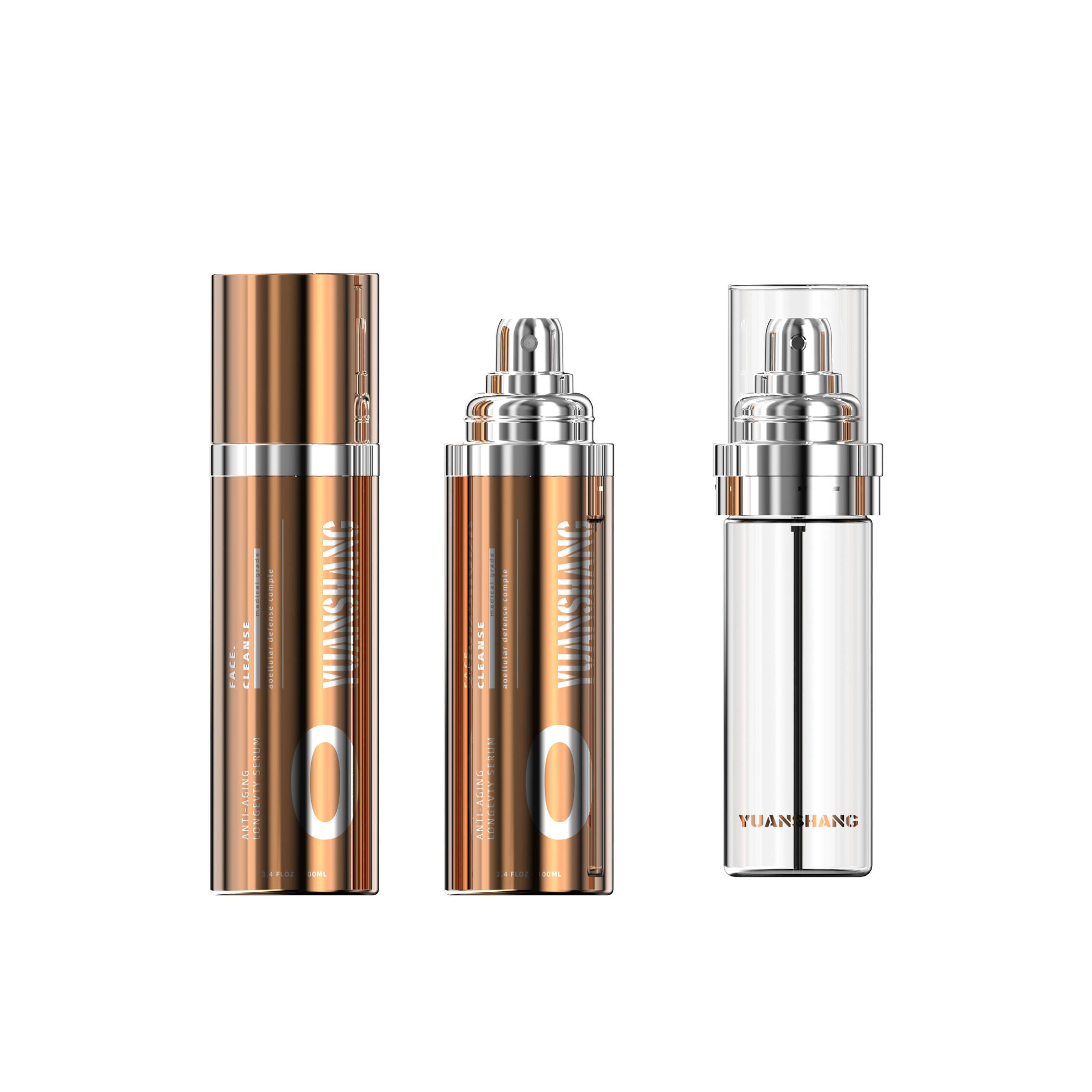 Replaceable skincare bottles