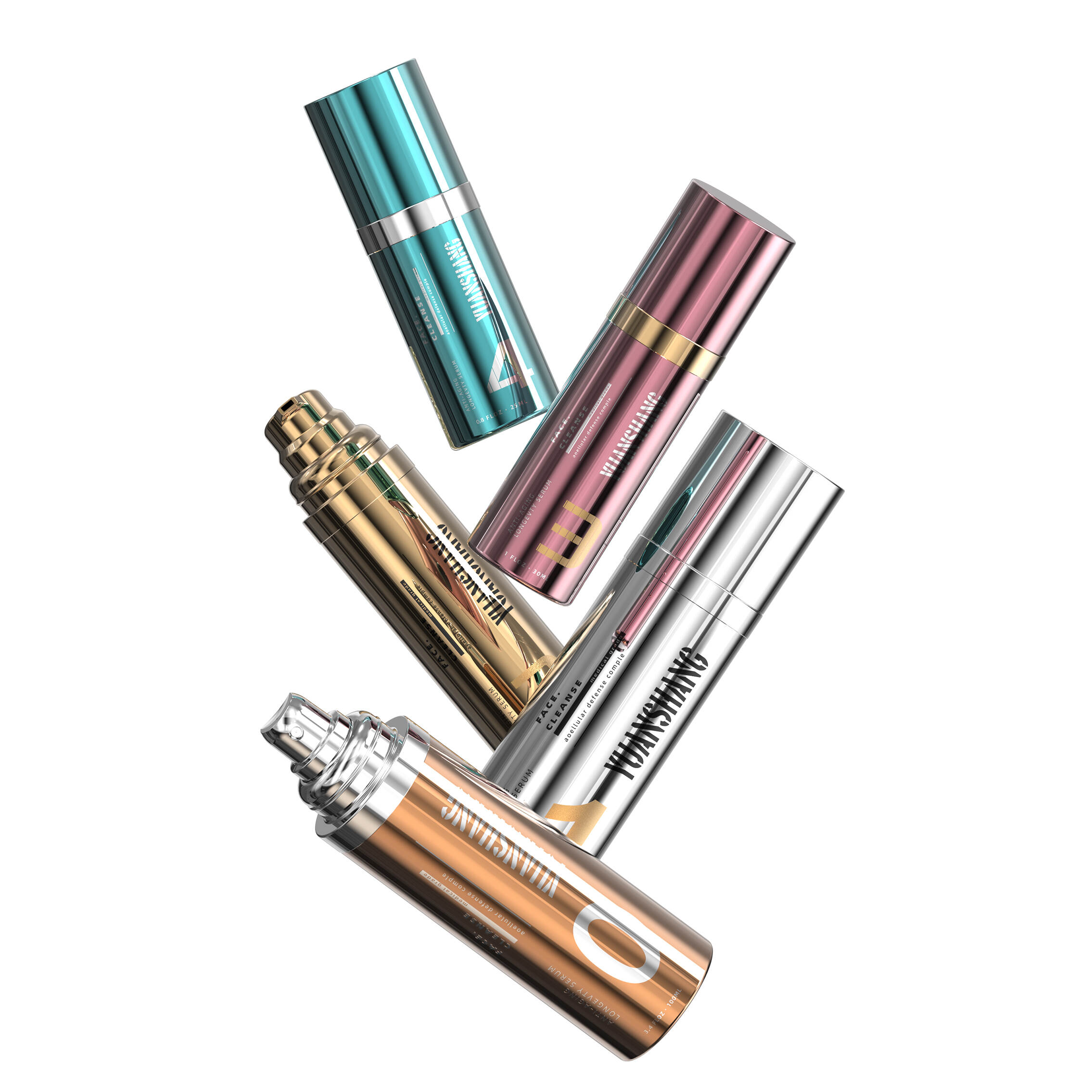 Replaceable skincare bottles