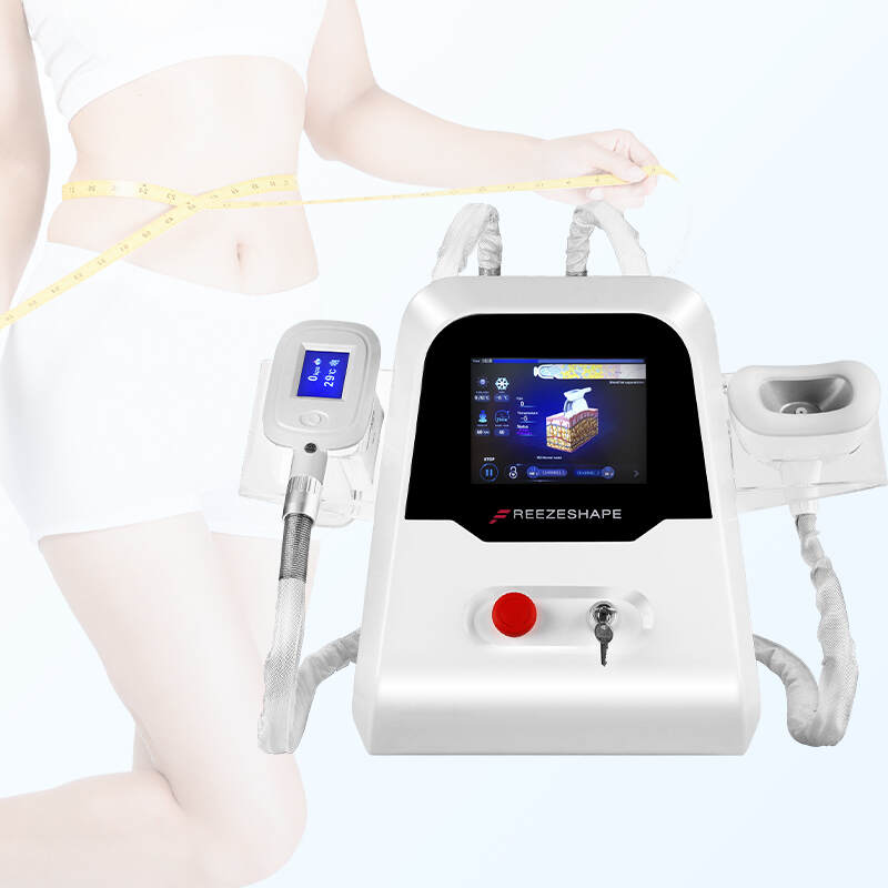 Portable 2 handles cryo machine body slimming weight loss double chin removal cryolipolysis machine for salon