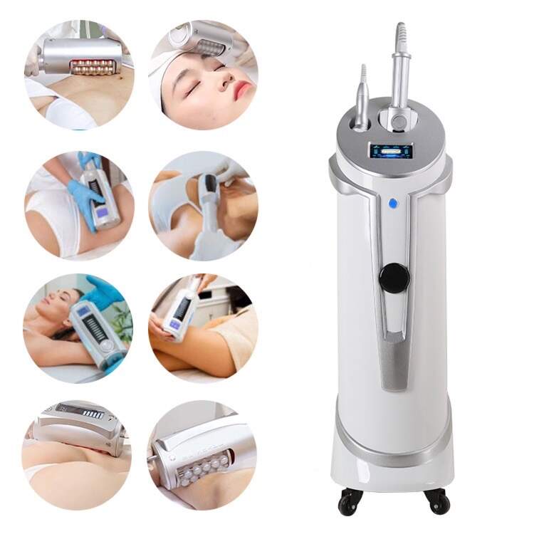 Factory vertical 2 handles Inner Roller ball machine Lymphatic drainage body slim skin tightening face lifting pain relieve