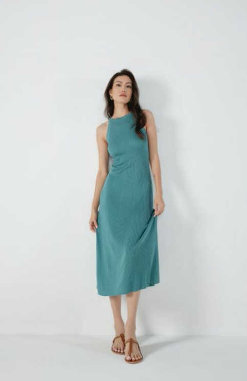 Silk-cashmere dress