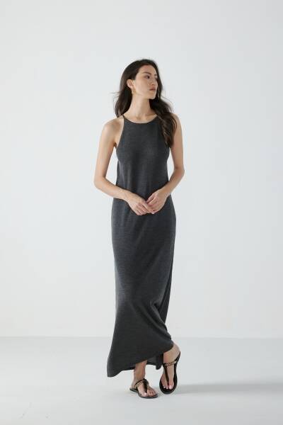 Silk-cashmere dress