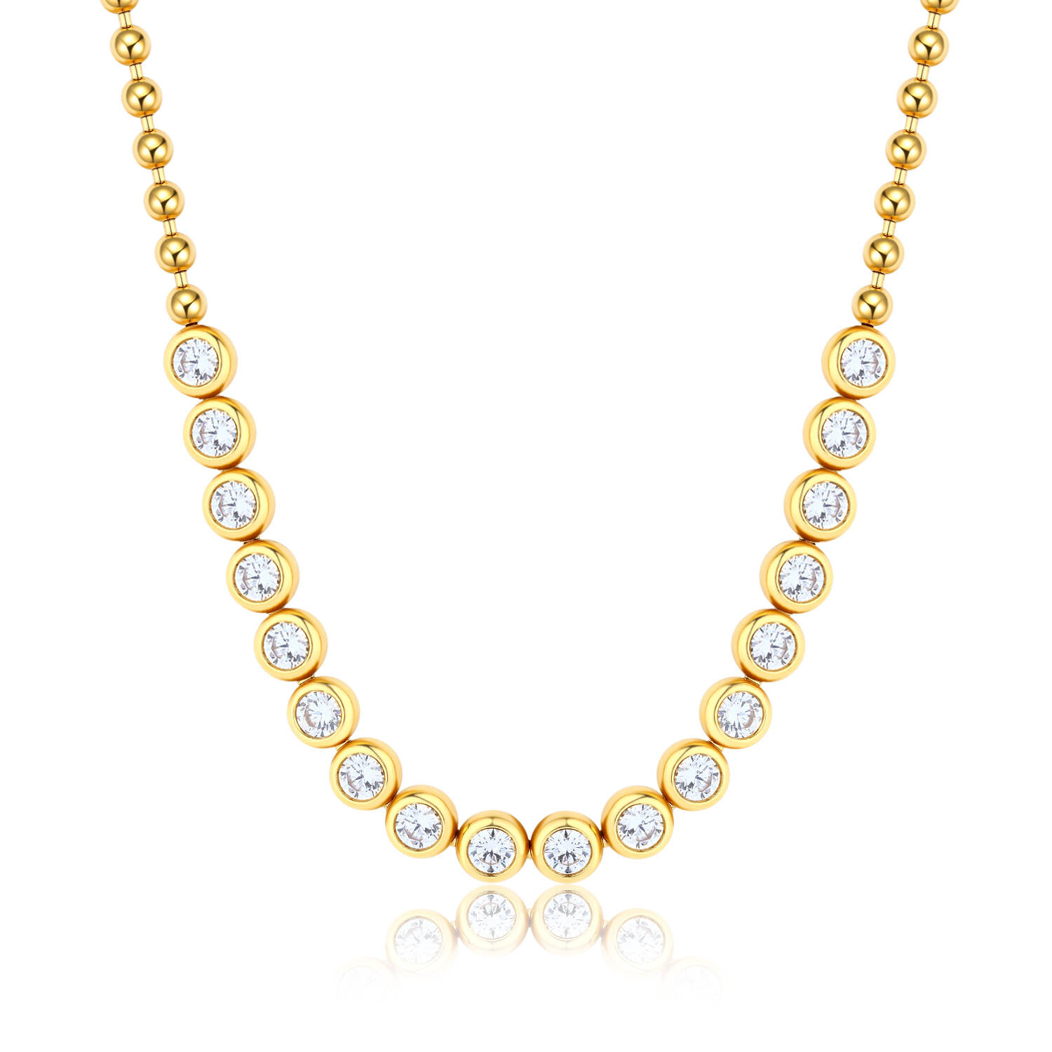 18K Gold and White Gold Two-Tone Beaded Diamond Necklace,Brilliant Meteoric Diamond Tennis Chain Necklace 18K White Gold,Golden Cute Elephant Necklace in 18K Gold with Natural Diamonds,18K Gold Dazzling Owl Necklace Set with Natural Diamonds,Black Cross Two-tone 18K Gold Diamond-Set Necklace