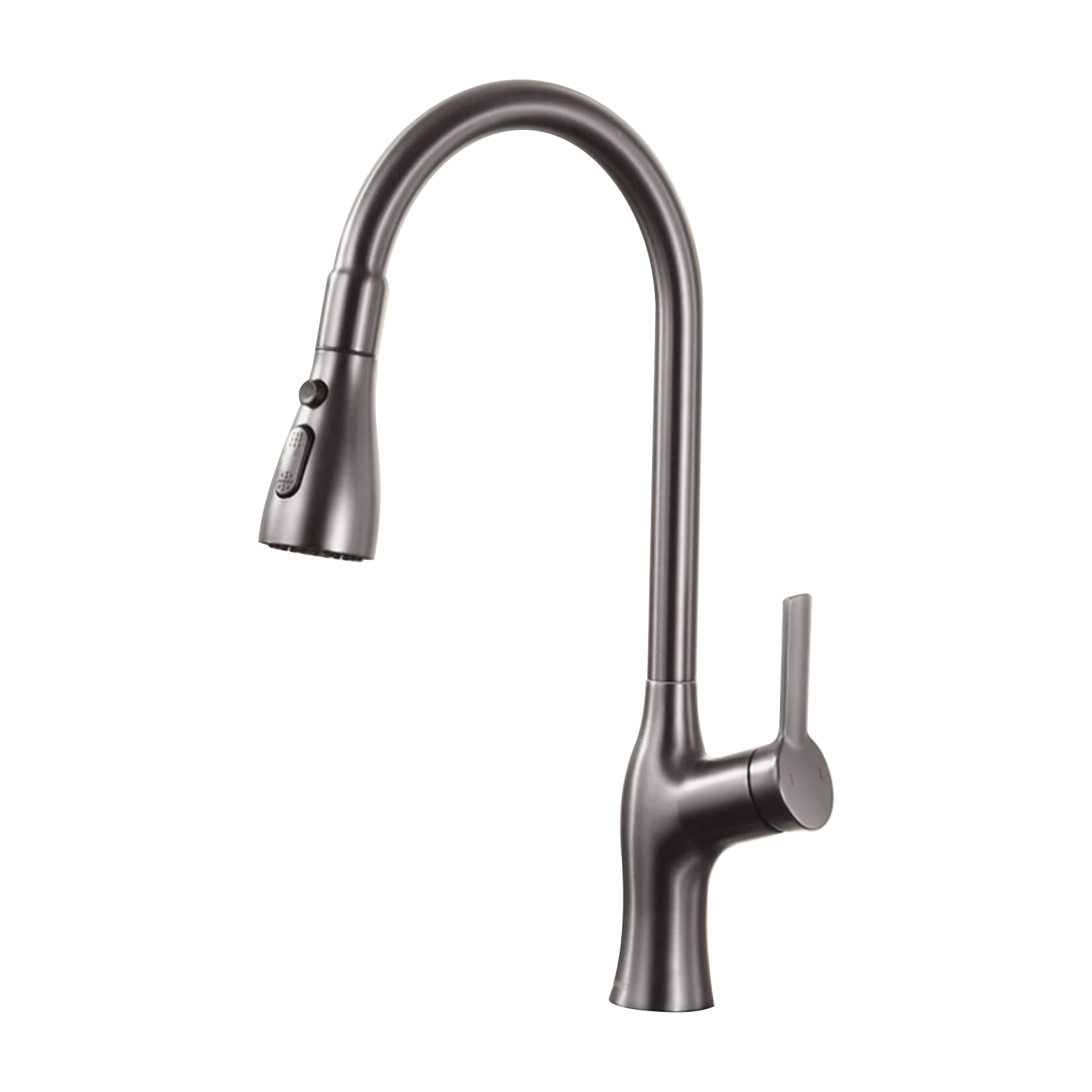 7087 Mermaid pull gun grey kitchen faucet rotating kitchen hot and cold dual control three mode water flow out