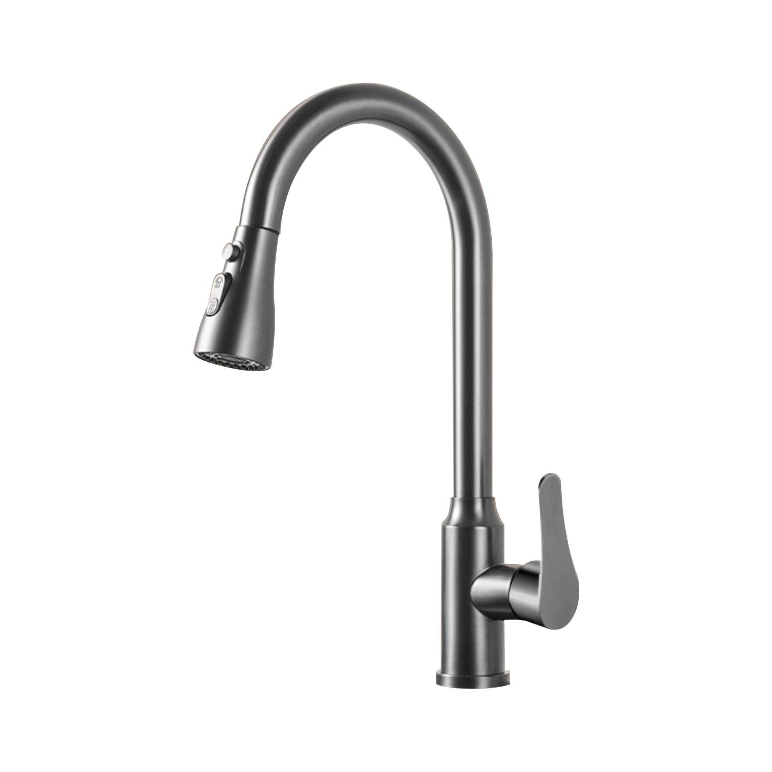 7713 Munich Kitchen faucet Gun Grey kitchen faucet rotating kitchen cold and hot dual control three mode water flow out