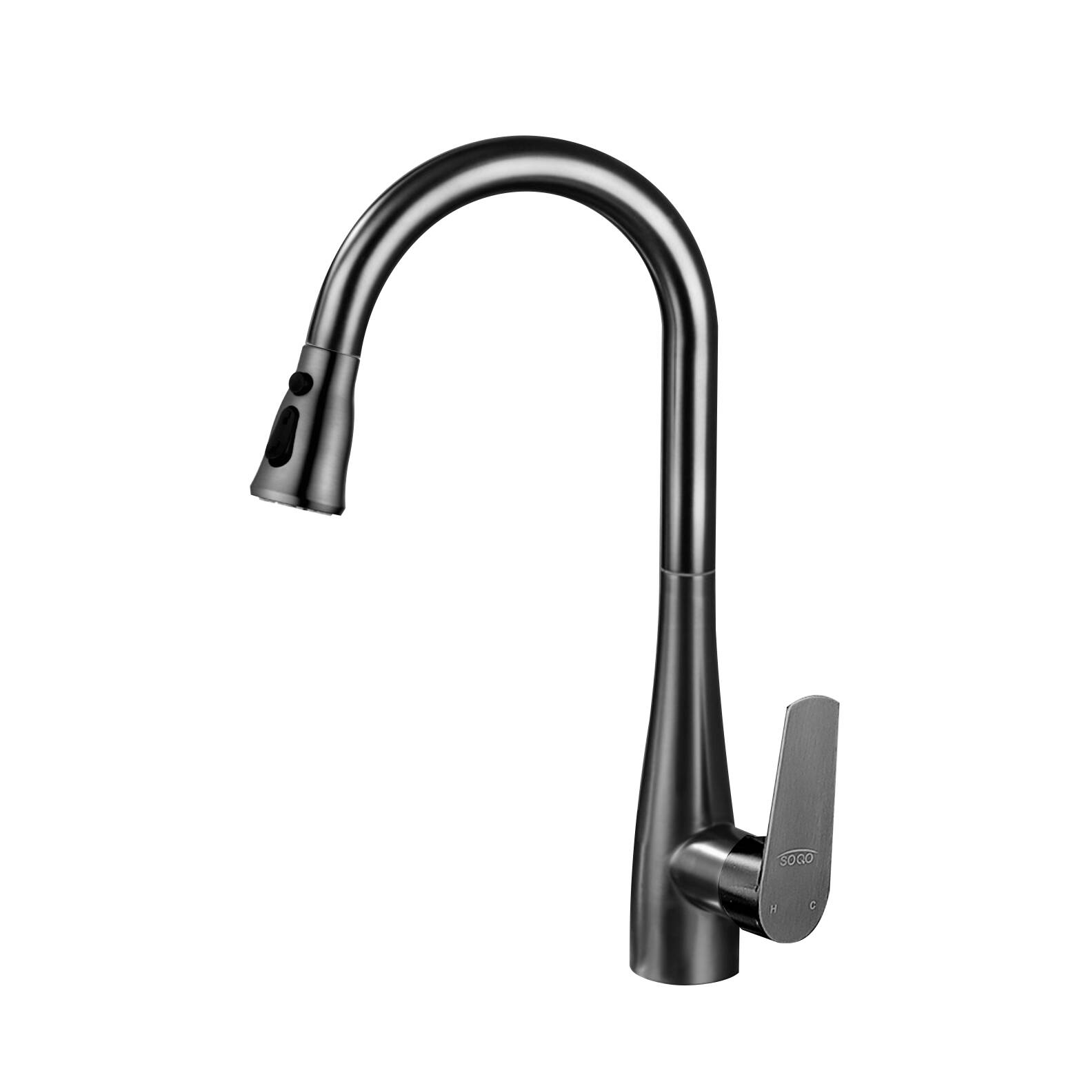 3794 Francis Pan faucet gun grey kitchen faucet rotating kitchen cold and hot double control double mode water flow