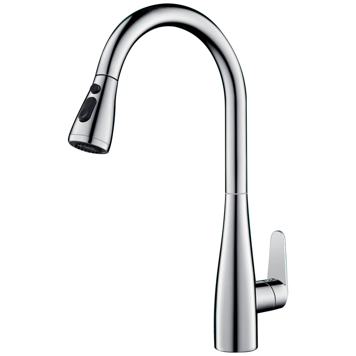 5354 Francis Electroplating gun grey kitchen faucet rotating kitchen hot and cold dual control dual mode water flow out