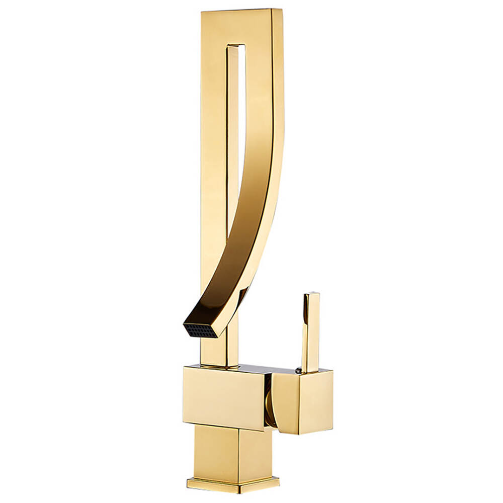 5569 Quartet executive rotating single hole gold creative rotating table basin hot and cold faucet bathroom