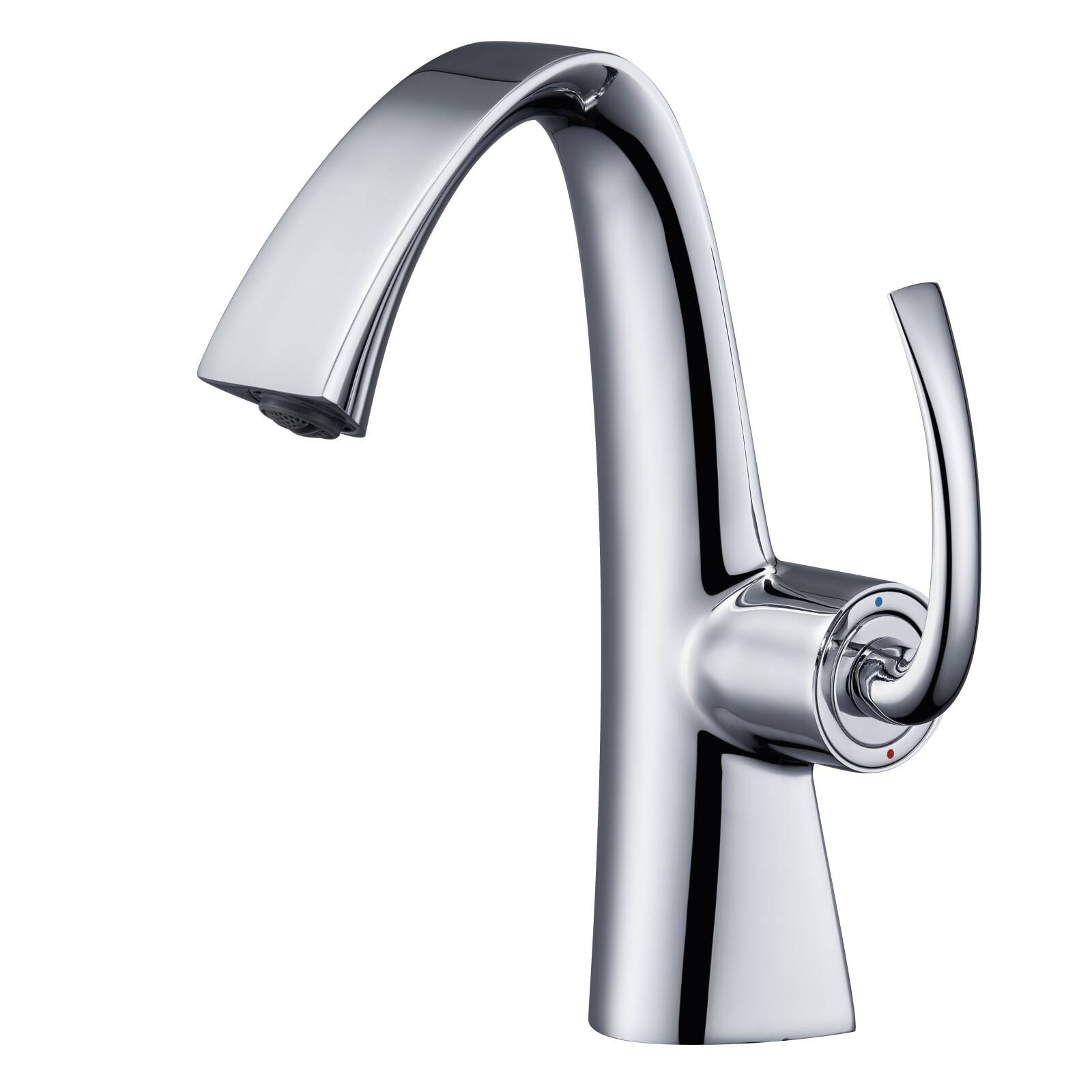 5621 Chrome plated silver fox single hole hot and cold basin faucet all copper bathroom anti-splash new faucet