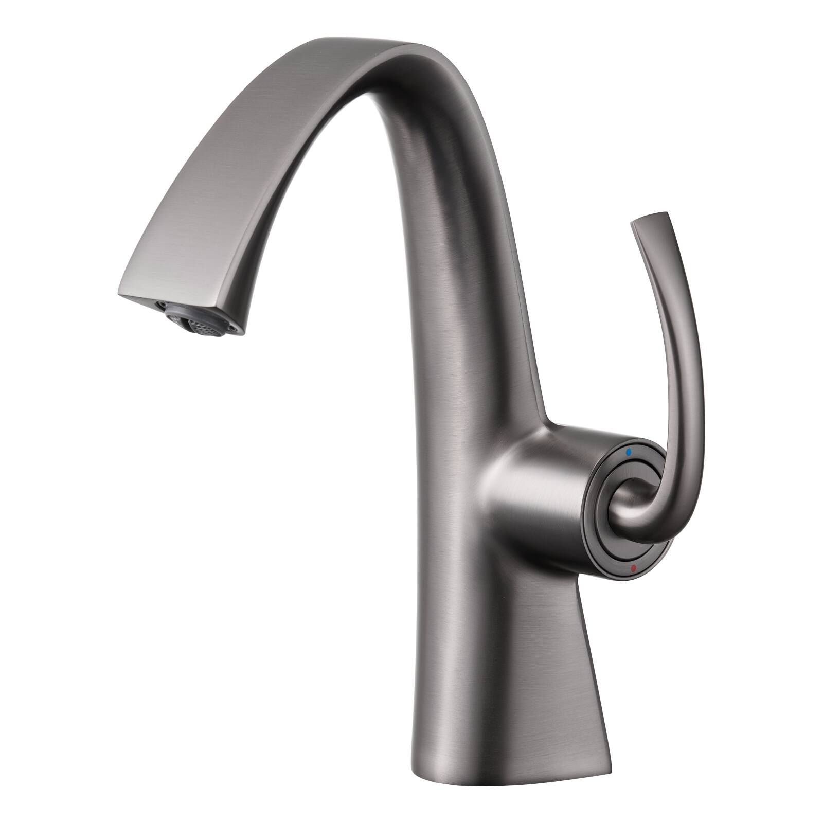 5624 gun gray silver fox single hole hot and cold basin faucet all copper bathroom anti-splash new faucet