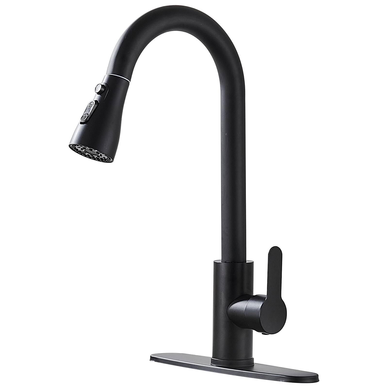 5647 Andre Puller dish faucet Black 360° rotating retractable kitchen faucet 3 mode water out of cold and hot water