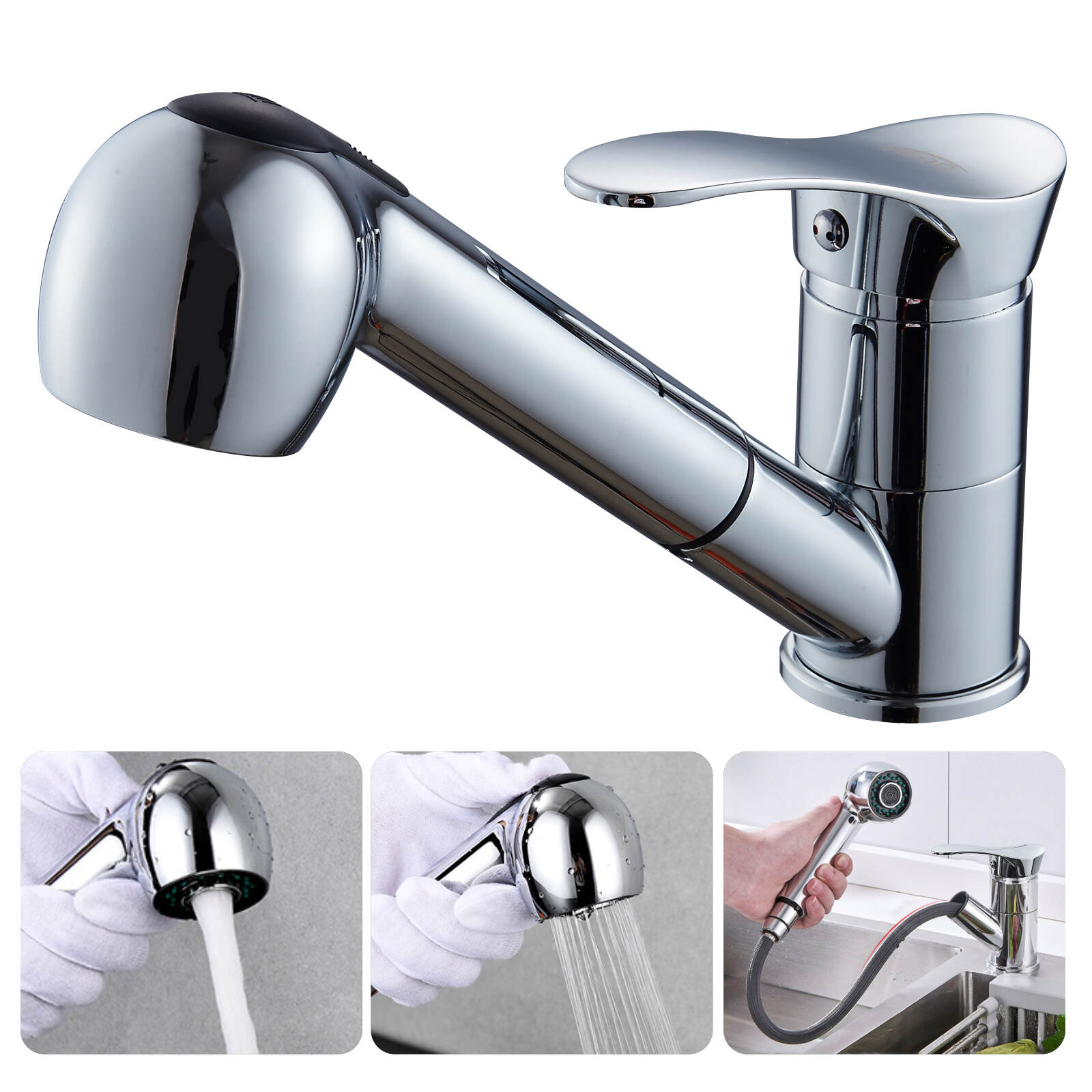 5677 95 basin draw chrome plated kitchen hot and cold water faucet short draw telescopic washing basin window folding