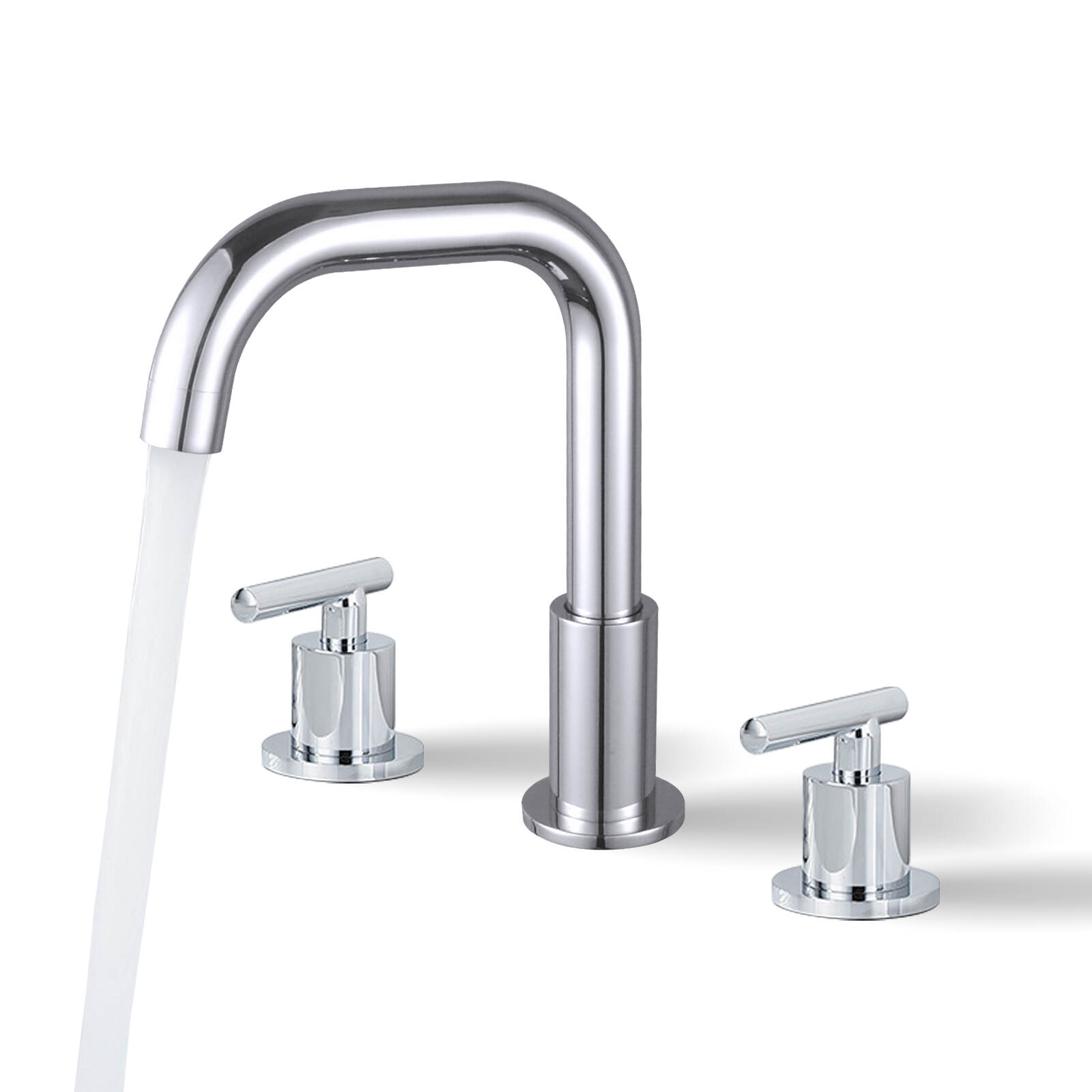 5746 small seven-character three-hole basin faucet chrome plating