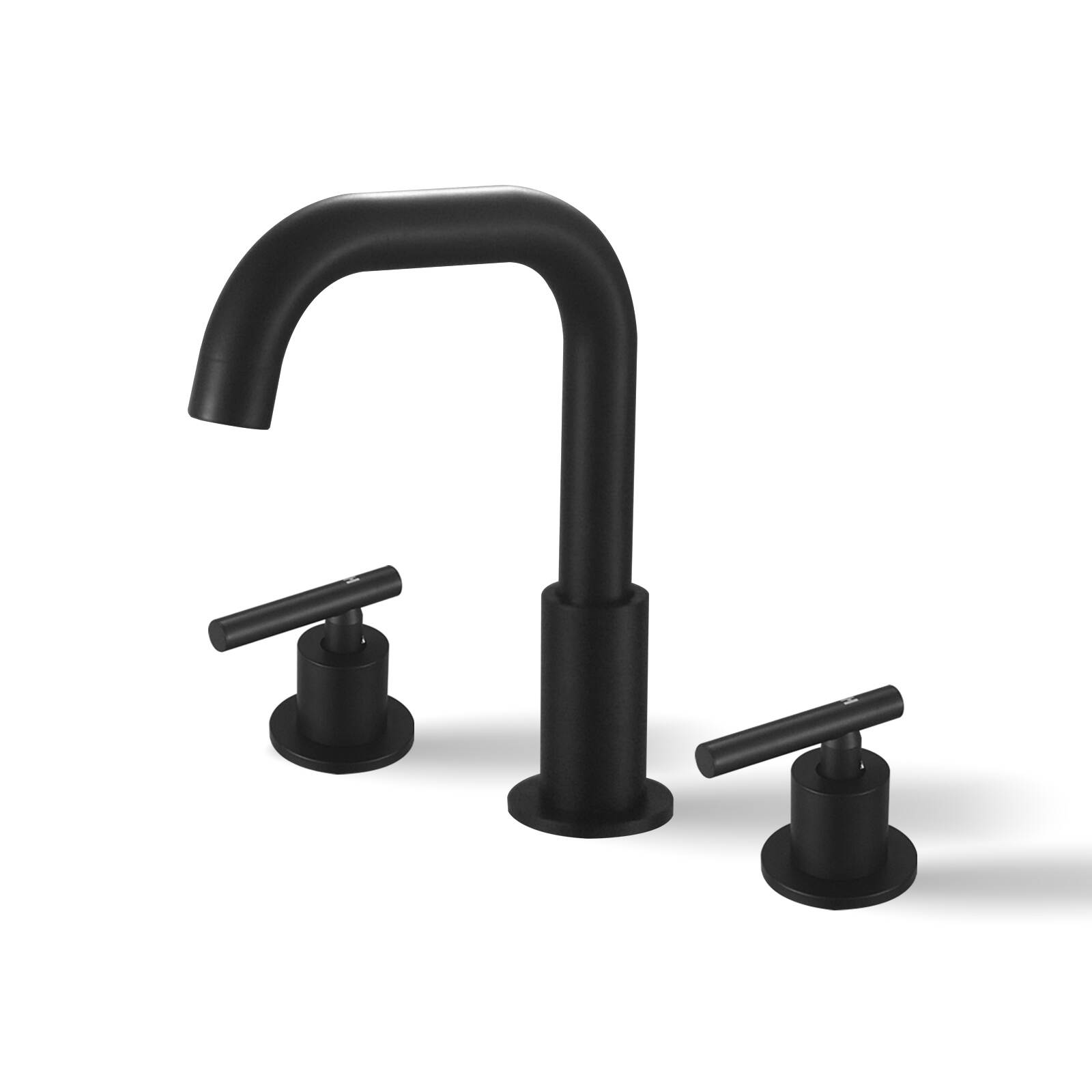 5747 small seven-character three-hole basin faucet black