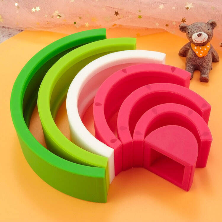 Silicone Rainbow Stacking Toys